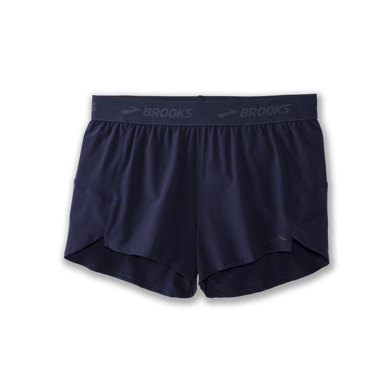 Brooks Chaser 3" Womens Running Shorts - Navy - Indonesia (ZJTO-78931)